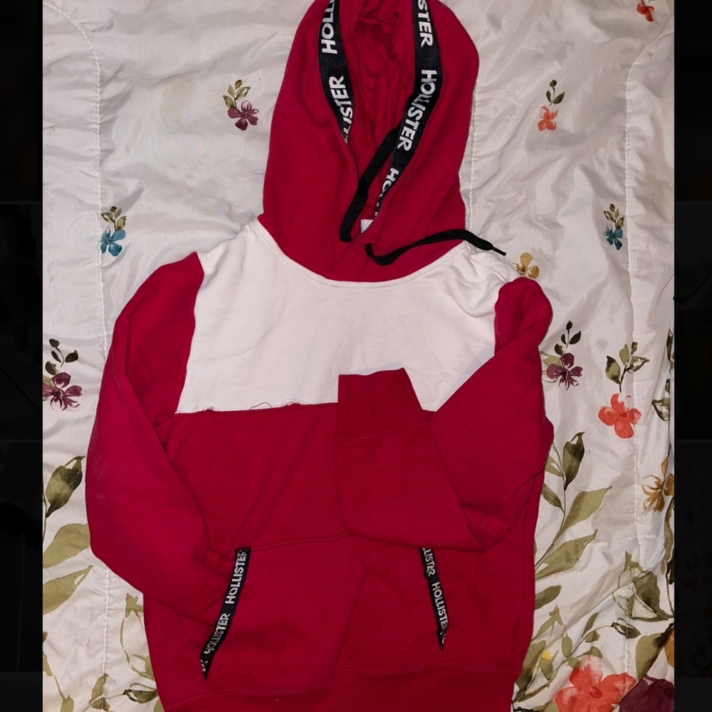 Hollister red sweater